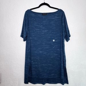 Women's Lane Bryant Tshirt Top Heathered Blue Short Sleeve Sz 14/16 NWT